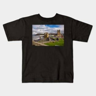 Aberystwyth from Aberystwyth Castle, Ceredigion, Wales Kids T-Shirt